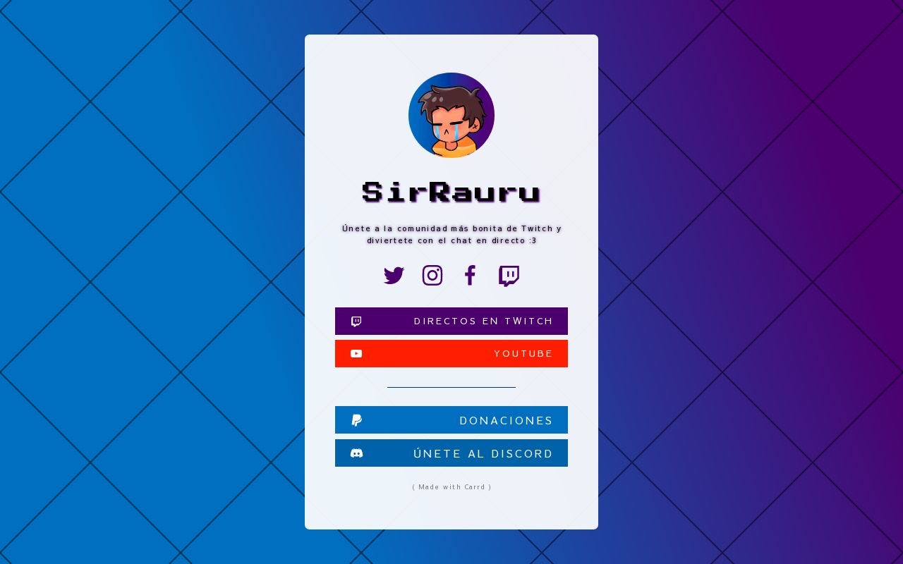 Carrd profile picture for @rauru